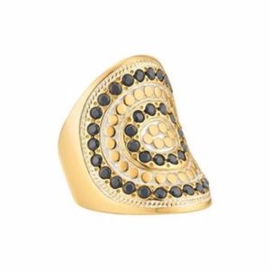 Anna Beck Grey Sapphire Saddle Ring